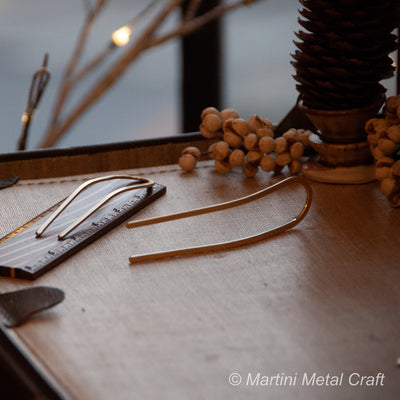 Forcina Hair Pin - Brushed Brass