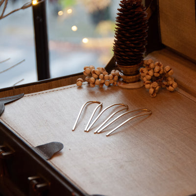 Forcina Hair Pin - Brushed Brass
